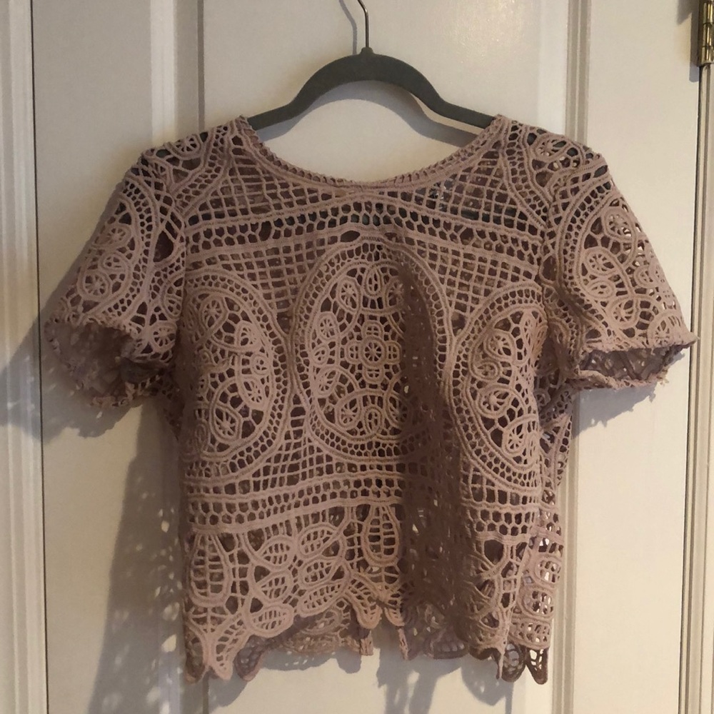 never worn lace see through top